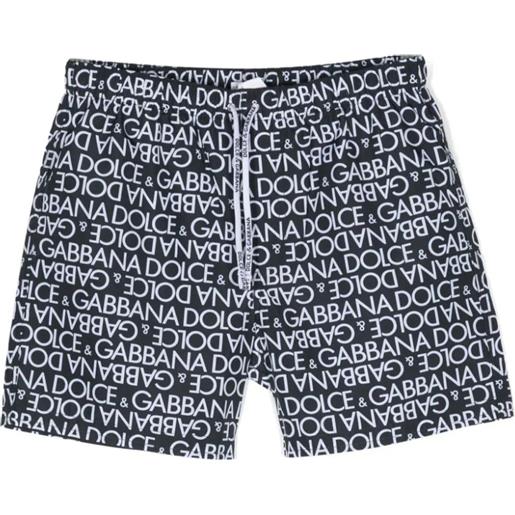 DOLCE & GABBANA KIDS shorts da mare con logo