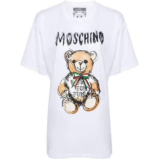 MOSCHINO t-shirt drawn teddy bear