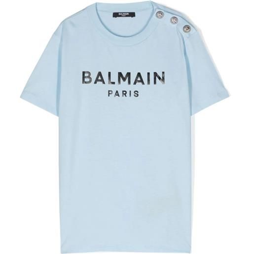 BALMAIN KIDS t-shirt con logo stampato