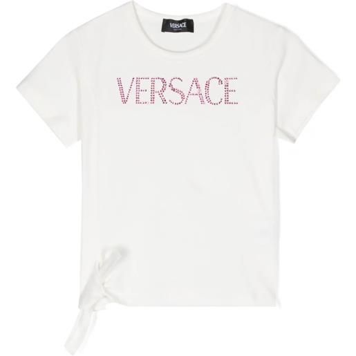 VERSACE KIDS t-shirt versace logo kids con cristalli