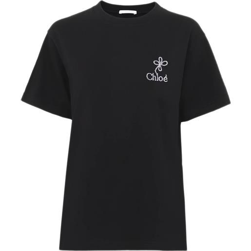 CHLOé t-shirt ricamata