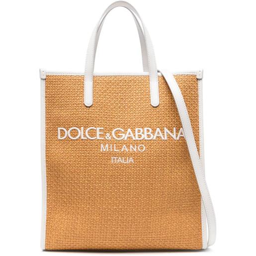 DOLCE & GABBANA borsa shopping con logo