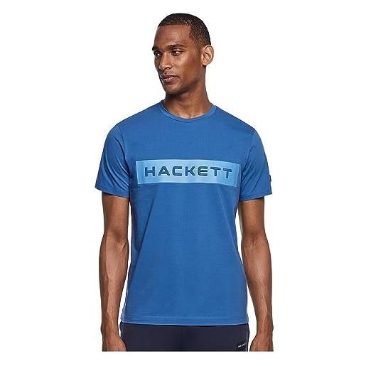 Hackett London hs hackett tee t-shirt, blu (blu), s uomo