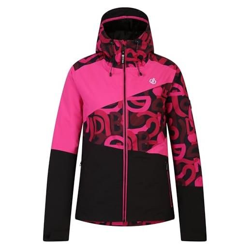 Dare 2b giacca da ghiaccio, graffiti rosa puro/rosa puro, 38 donna