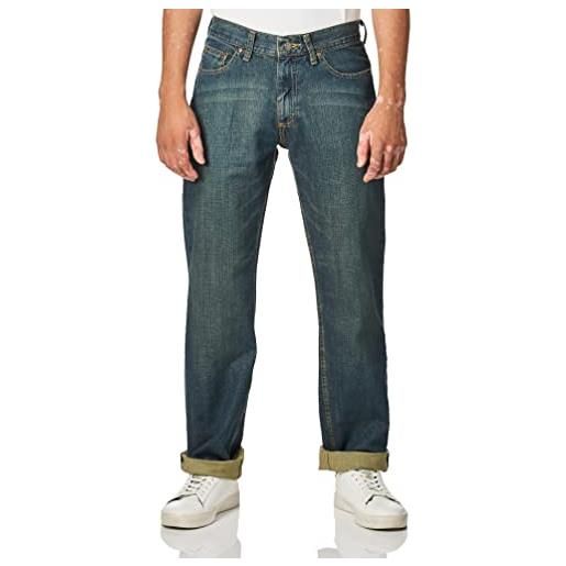 Lee men's premium select relaxed fit straight leg jean, faded light, 40w x 30l
