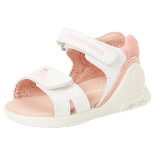 Biomecanics 242142, sandali bambina, bianco, 24 eu