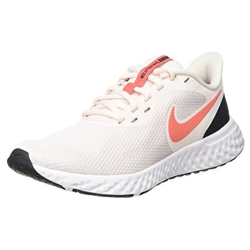 Nike revolution 5, scarpe da corsa donna, rosa (light soft pink magic ember black white), 38 eu