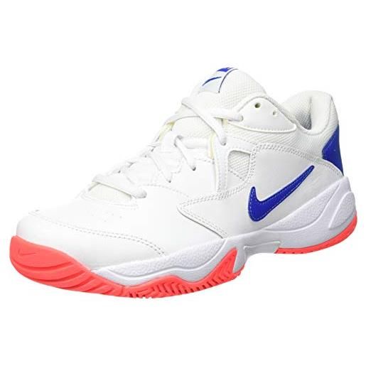 Nike court lite 2, scarpe da ginnastica uomo, multicolore (white/game royal-flash crimson 103), 42 eu