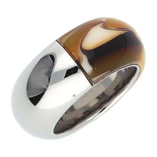 ESPRIT jewels esrg12153 a1 donna anello in acciaio inox tartaruga chiaro, acciaio inossidabile, 0, 56 cm