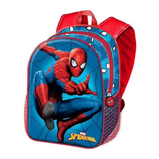 Marvel spiderman courageous-zaino 3d piccolo, multicolore, 26 x 31 cm, capacità 8,5 l