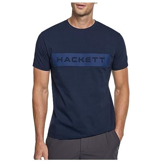 Hackett London hs hackett tee t-shirt, blu (blu), s uomo