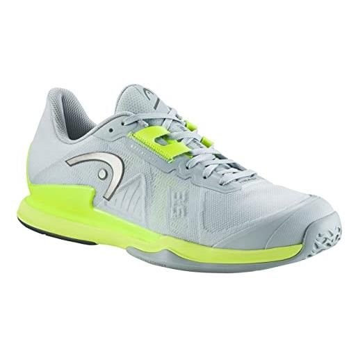 Head sprint pro 3.5 scarpe da tennis, uomo, grigio/giallo, 46 eu