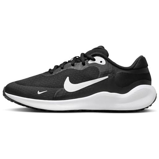 Nike revolution 7 gs, scarpe con lacci, dark obsidian/white, 38 eu