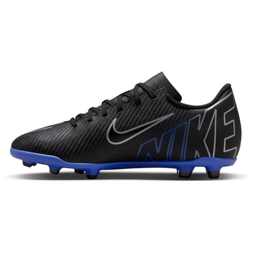 Nike vapor 15 club, scarpe da calcio, black chrome hyper royal, 34 eu