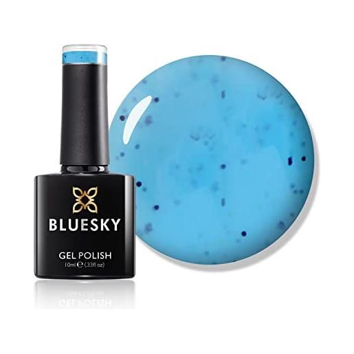 BLUESKY smalto per unghie gel, blueberry burst, smoothie04, blu (per lampade uv e led) - 10 ml