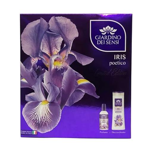 LINEA ERRE giardino dei sensi cofanetto regalo set corpo profumo 100 ml e doccia schiuma 250 ml iris