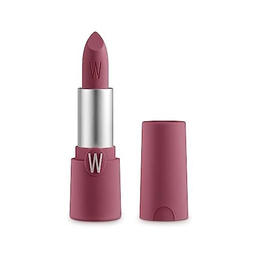 WYCON cosmetics matt icon soft matt lipstick - rossetto matt dal finish vellutato con effetto rimpolpante e levigante - 08 sakura