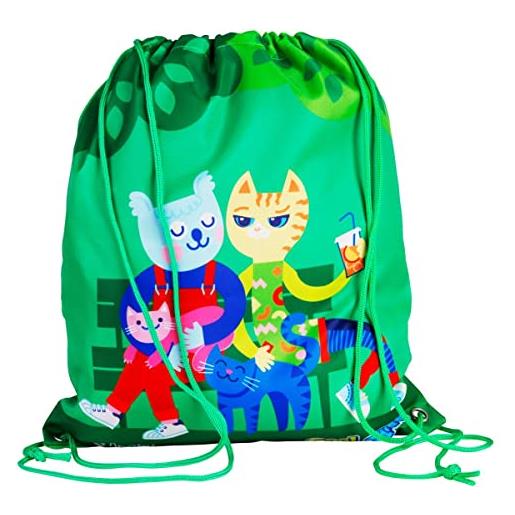 QMGQ cool gang collection gym bag, travel shoe bag, drawstring backpack for kids, teens, multifunctional bag for travel or home storage