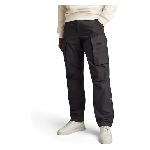 G-STAR RAW core regular cargo pants donna, nero (dk black d24309-d387-6484), 33w / 34l