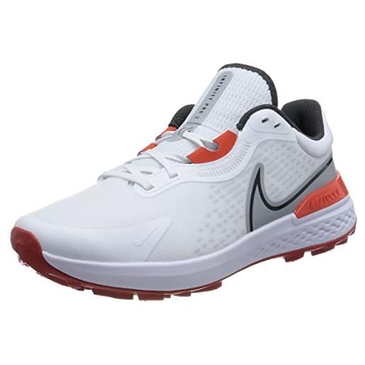 Nike infinity pro 2, scarpe da golf uomo, bianco (white black wolf grey picante red), 42 eu