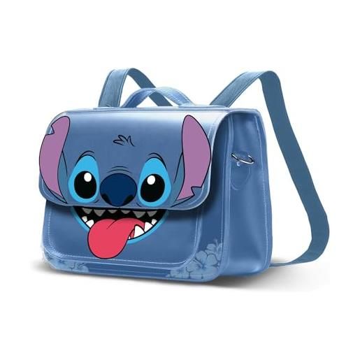 Disney lilo e stitch tongue-borsa a tracolla-zaino satchel, blu, 26 x 20 cm