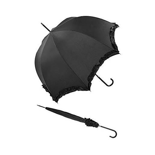 Susino le monde du parapluie ombrello classico, nero (nero) - susinoext3599blackwedding