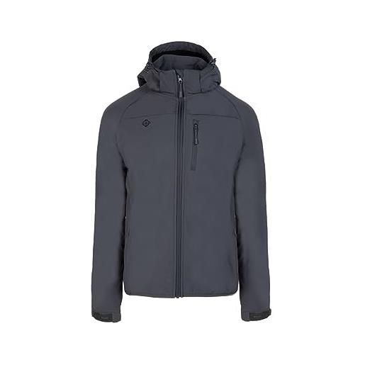 IZAS - giacca tecnica per uomo - giacca uomo con tecnologia soft-shell che espelle il sudore e mantiene asciutti - giacca impermeabile antivento - minto grigio - l