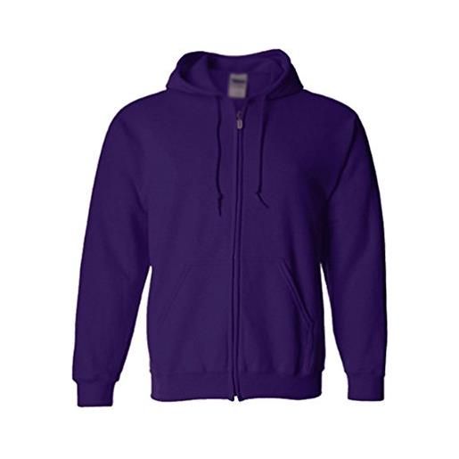 YiLianDa felpa con cappuccio uomo zip hooded sweatshirt hoodie cappotto giacca pullover viola 2xl