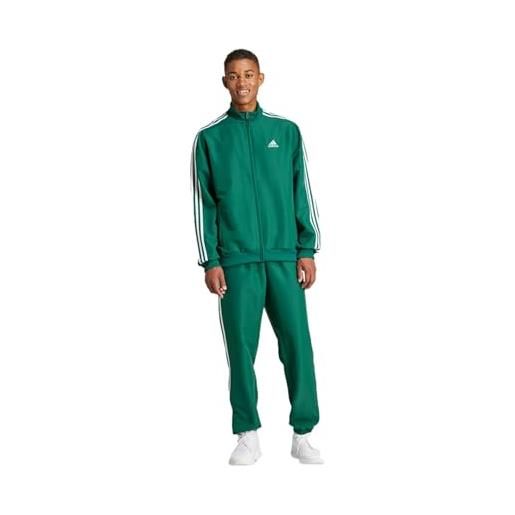 adidas 3-stripes woven track suit tuta, collegiate green, xl men's