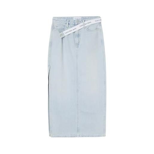 Calvin Klein Jeans maxi skirt gonna, denim light, 32w regular donna