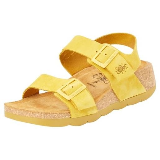 Fly London ceke722fly, sandali donna, yellow, 56 eu