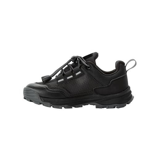 Jack Wolfskin cyrox texapore low k, scarpe da passeggio unisex-bambini, nero, 30 eu