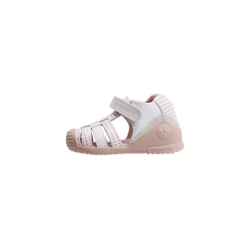 Biomecanics 242108, sandali bambina, bianco, 19 eu