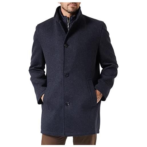 bugatti 228728-24071 cappotto di lana, blu marino, 58 uomo