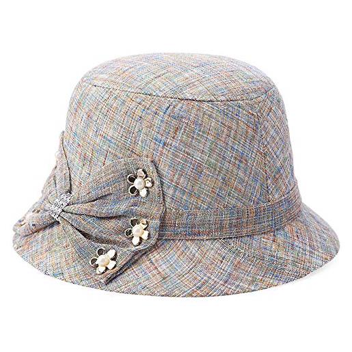 DongBao cappelli da sole berretti estivi primavera estate donna ragazza cappello cloche vintage anni '20 cappello da pescatore