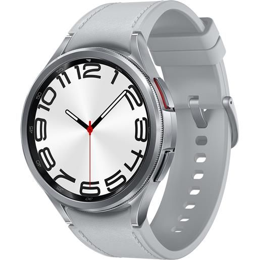 Samsung galaxy watch6 classic smartwatch fitness tracker ghiera interattiva in acciao inox 47mm silver garanzia italia