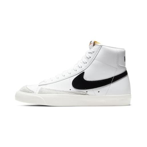 Nike blazer '77, scarpe da ginnastica donna, white/black/sail, 40.5 eu