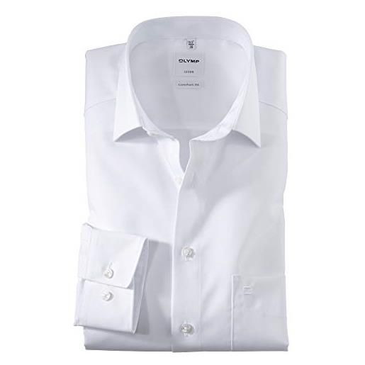Olymp uomo camicia business a maniche lunghe luxor, comfort fit, new kent, weiss 00,46