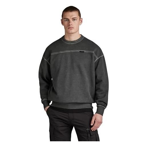 G-STAR RAW garment dyed loose sweater donna , grigio (elephant skin gd d23881-d249-g107), l