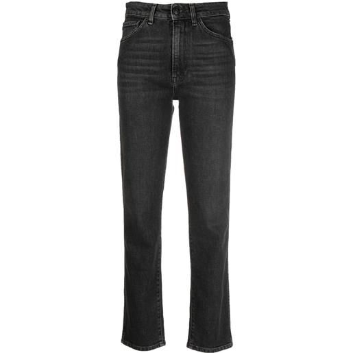 3x1 jeans slim a vita media - grigio