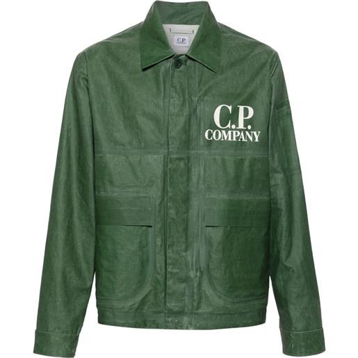 C.P. Company giacca-camicia con stampa - verde