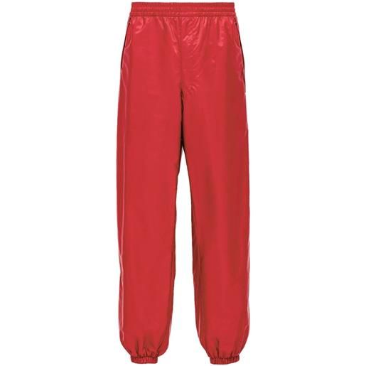 Prada pantaloni sportivi re-nylon - rosso