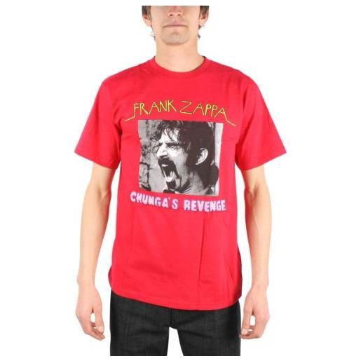 Frank zappa chunga s revenge adulto t-shirt red xx-large