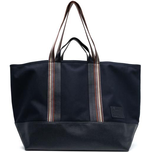 Paul Smith borsa tote con applicazione - blu