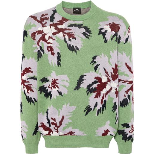 PS Paul Smith maglione palmera con effetto jacquard - verde