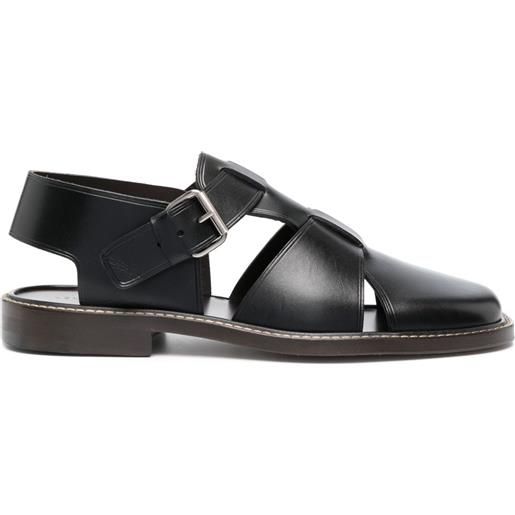 LEMAIRE sandali con punta quadrata - nero