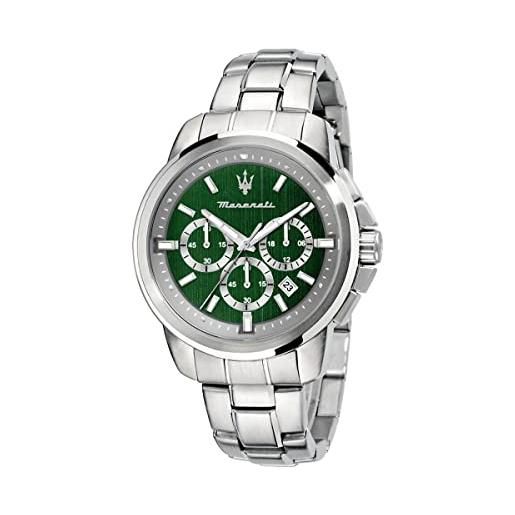 Maserati orologio da uomo, collezione successo , al quarzo, cronografo - r8873621017