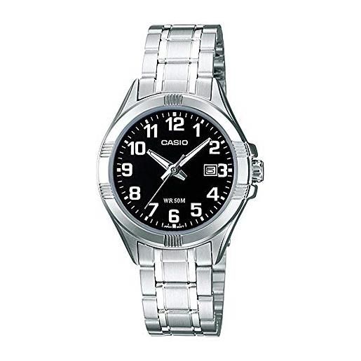 Casio orologio analogico quarzo donna con cinturino in acciaio inox ltp-1308pd-1bvef