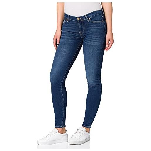 7 For All Mankind the skinny blue jeans, mid blu, 29 w/30 l donna