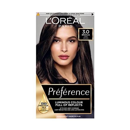 L'Oreal, tintura per capelli préférence infinia (etichetta in lingua italiana non garantita)